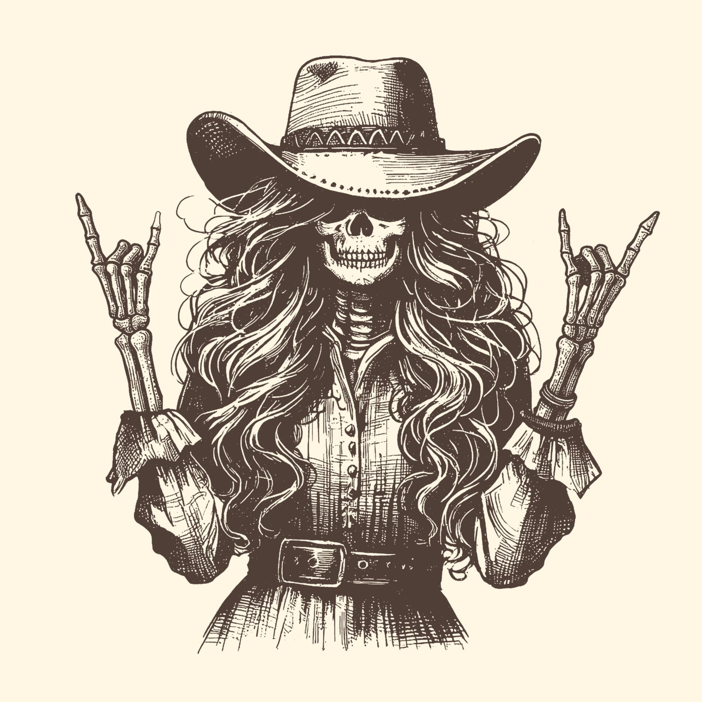 Country Rocker Tee Design Natural