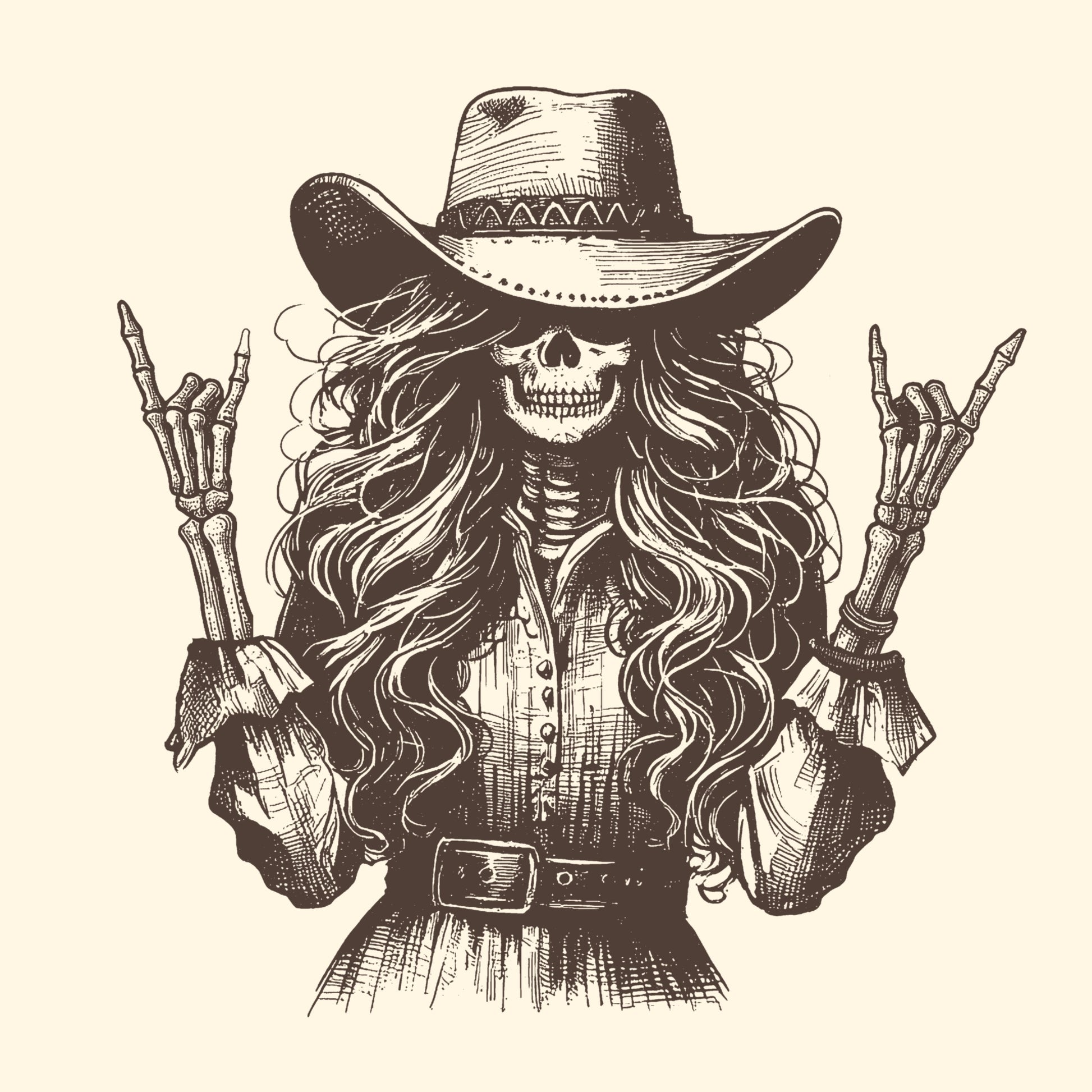 Country Rocker Tee Design Natural