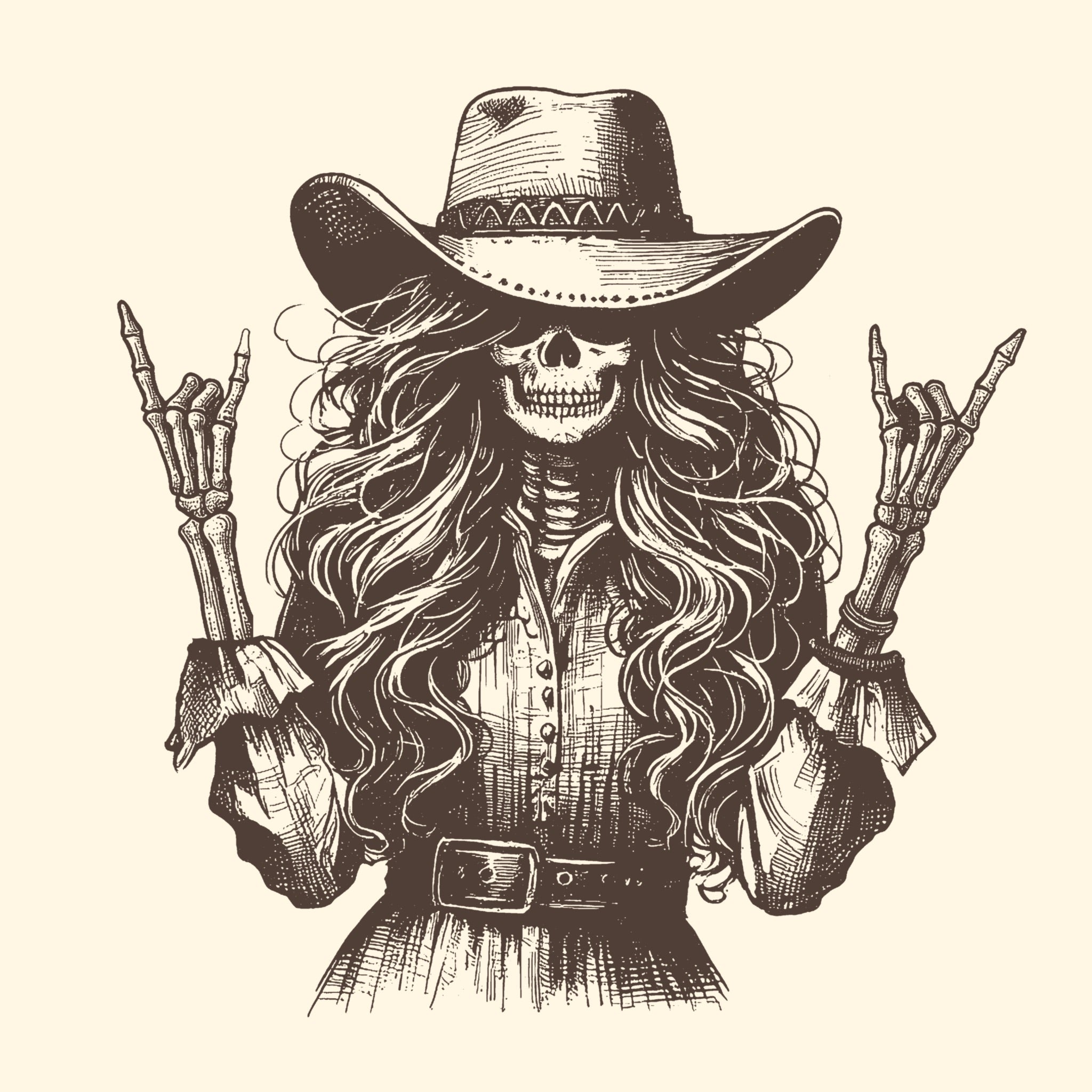 Country Rocker Tee Design Natural