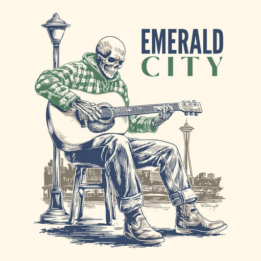 Seattle Busker Tee Design Ivory