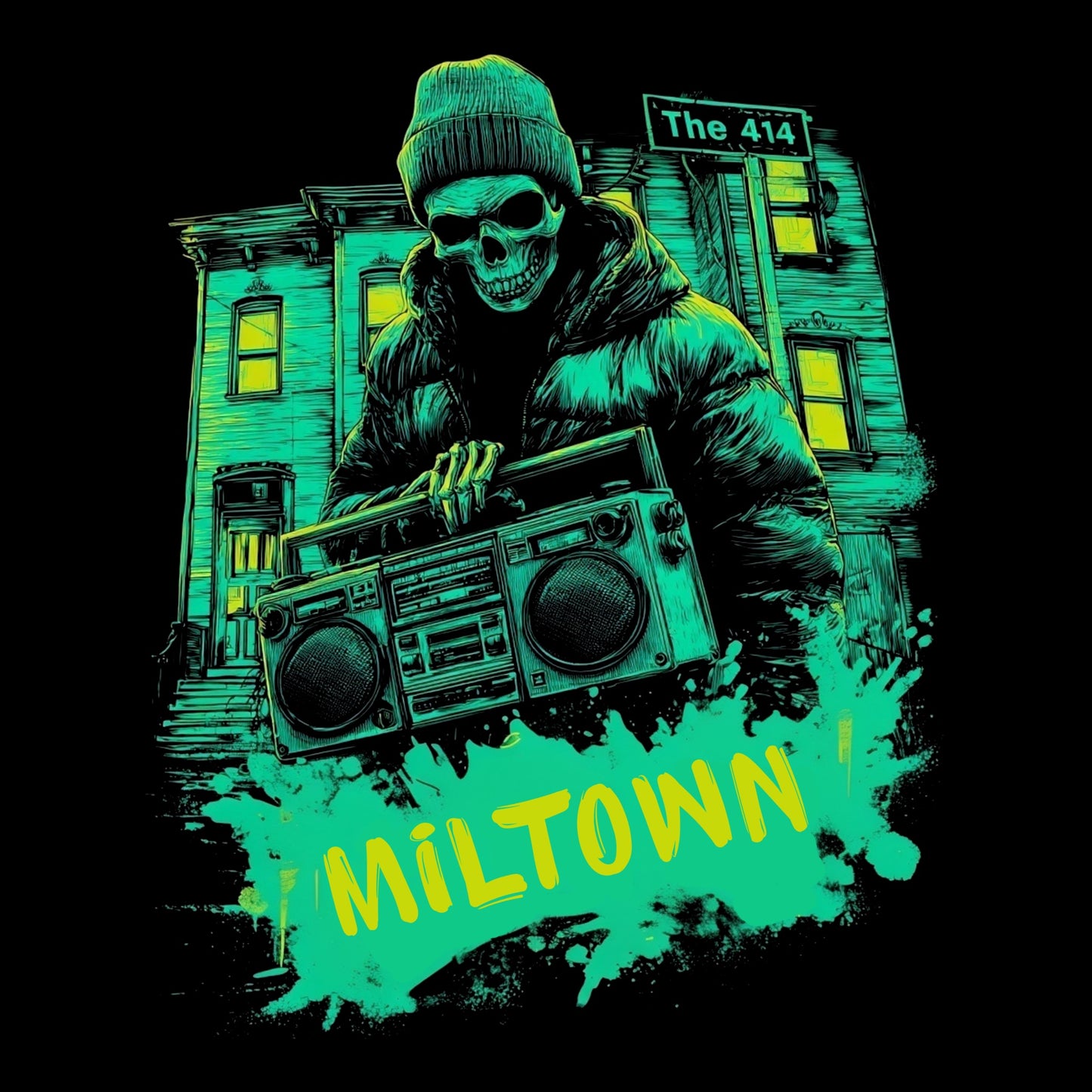 Miltown T-Shirt Design Black