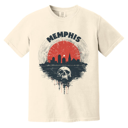 Memphis Vinyl Skeleton T-Shirt | Comfort Colors® 1717 Ivory