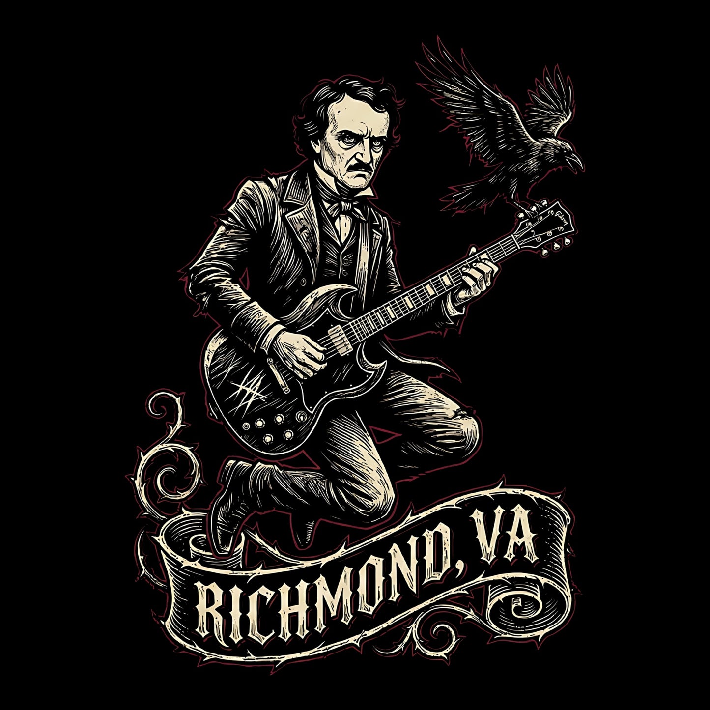 Poe Solo Tee Design Black