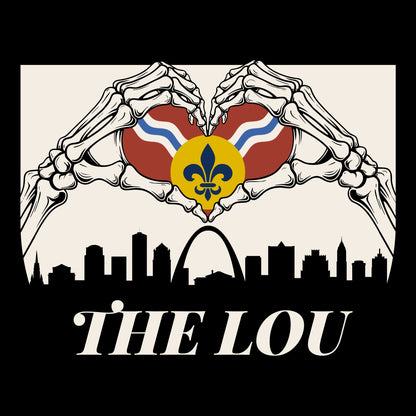The Lou Heart Tee Design Black