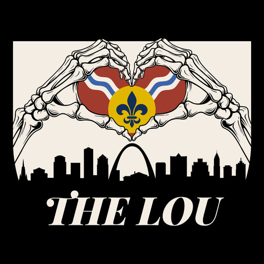 The Lou Heart Tee Design Black