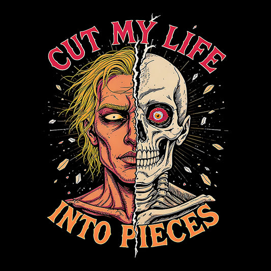 Into Pieces Tee Design Black