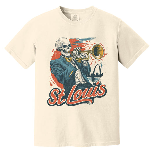 St. Louis Trumpeter T-Shirt | Comfort Colors® 1717 Ivory