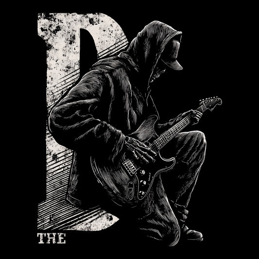 The D Guitarist Tee Design Black
