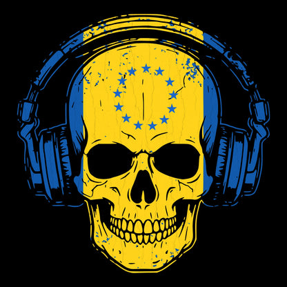 Philly Skull Tee Design Black