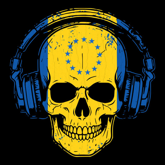 Philly Skull Tee Design Black