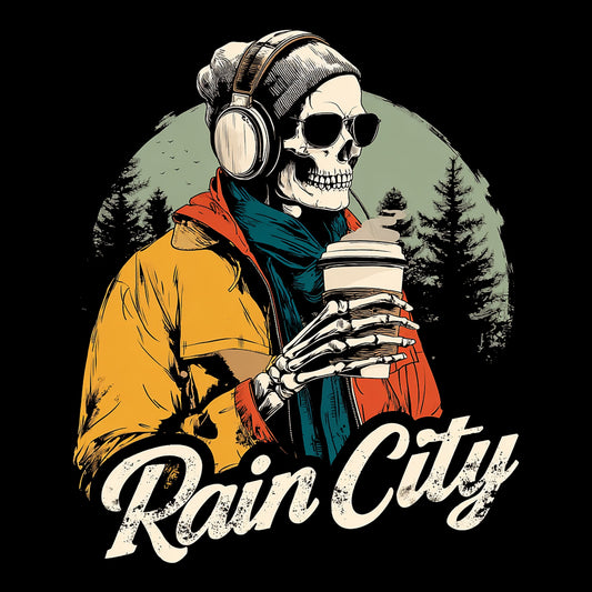 Rain City Tee Design Black