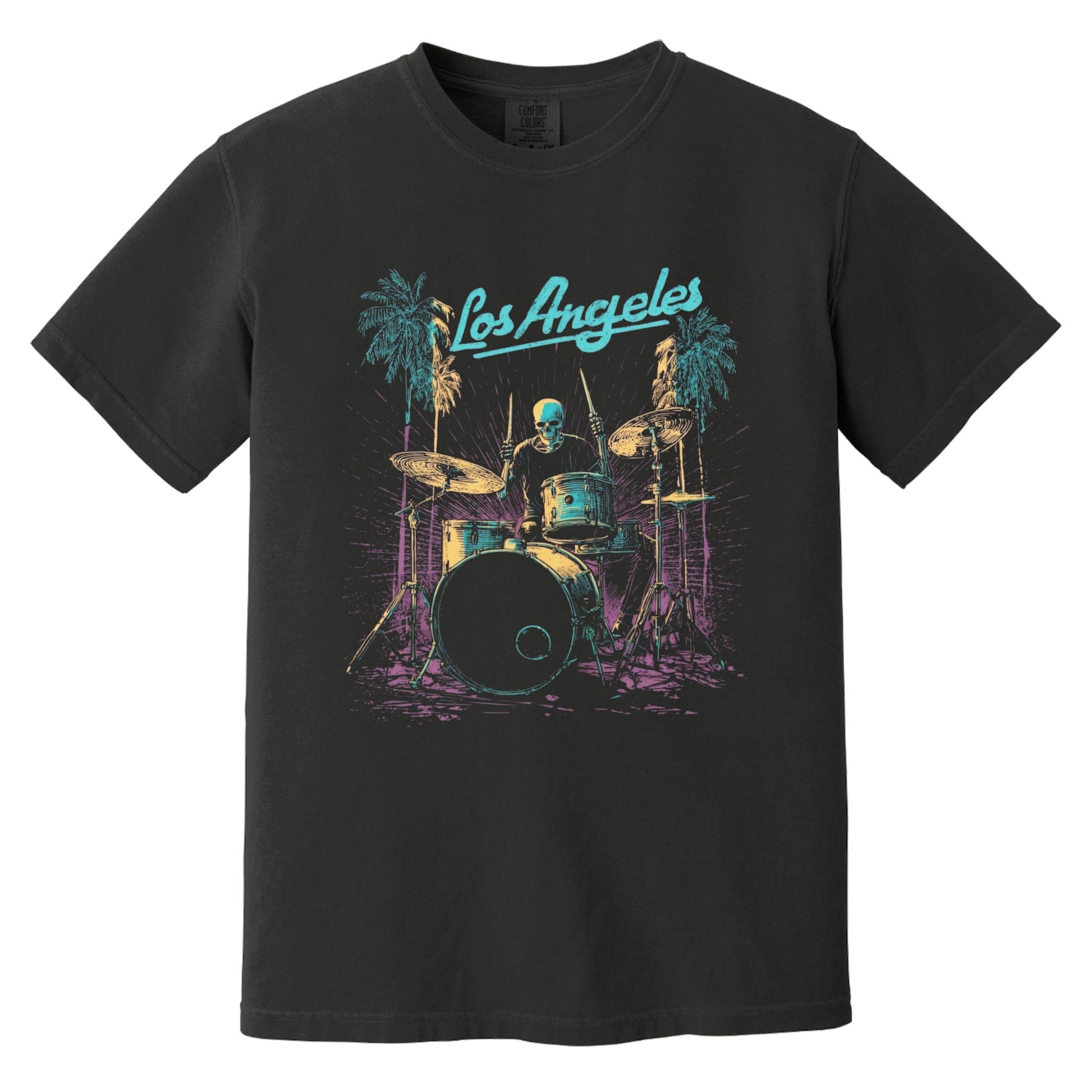 L.A. Drummer T-Shirt | Comfort Colors® 1717 Black