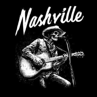 Nashville Ghost T-Shirt Design Black