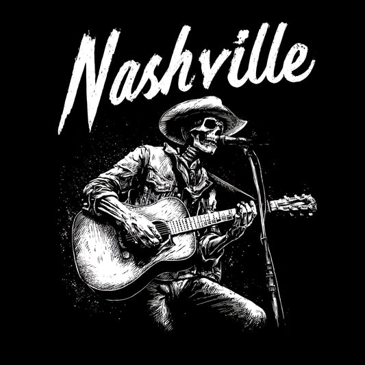 Nashville Ghost T-Shirt Design Black