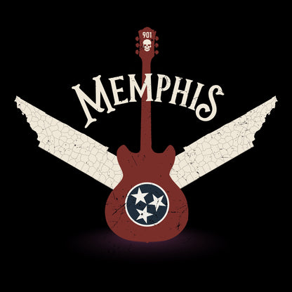 Memphis Wings Tee Design Black