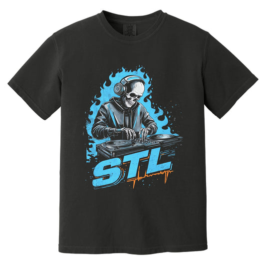 STL DJ T-Shirt | Comfort Colors® 1717 Black