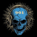 901 Skull Tee Design Black