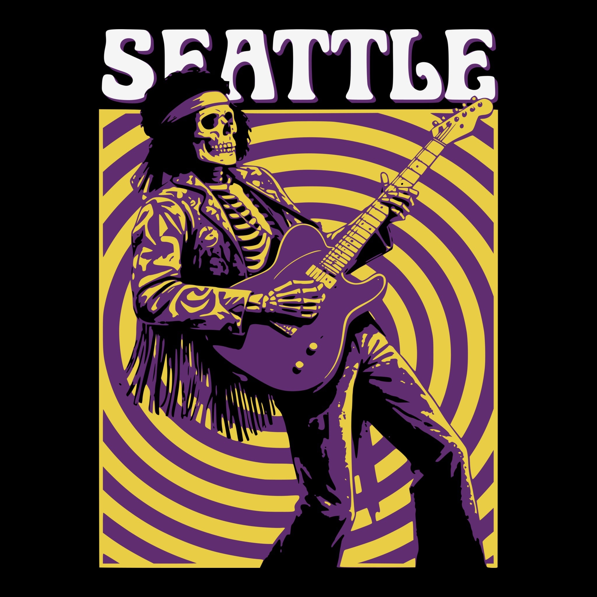 Seattle Experience Tee Design Black