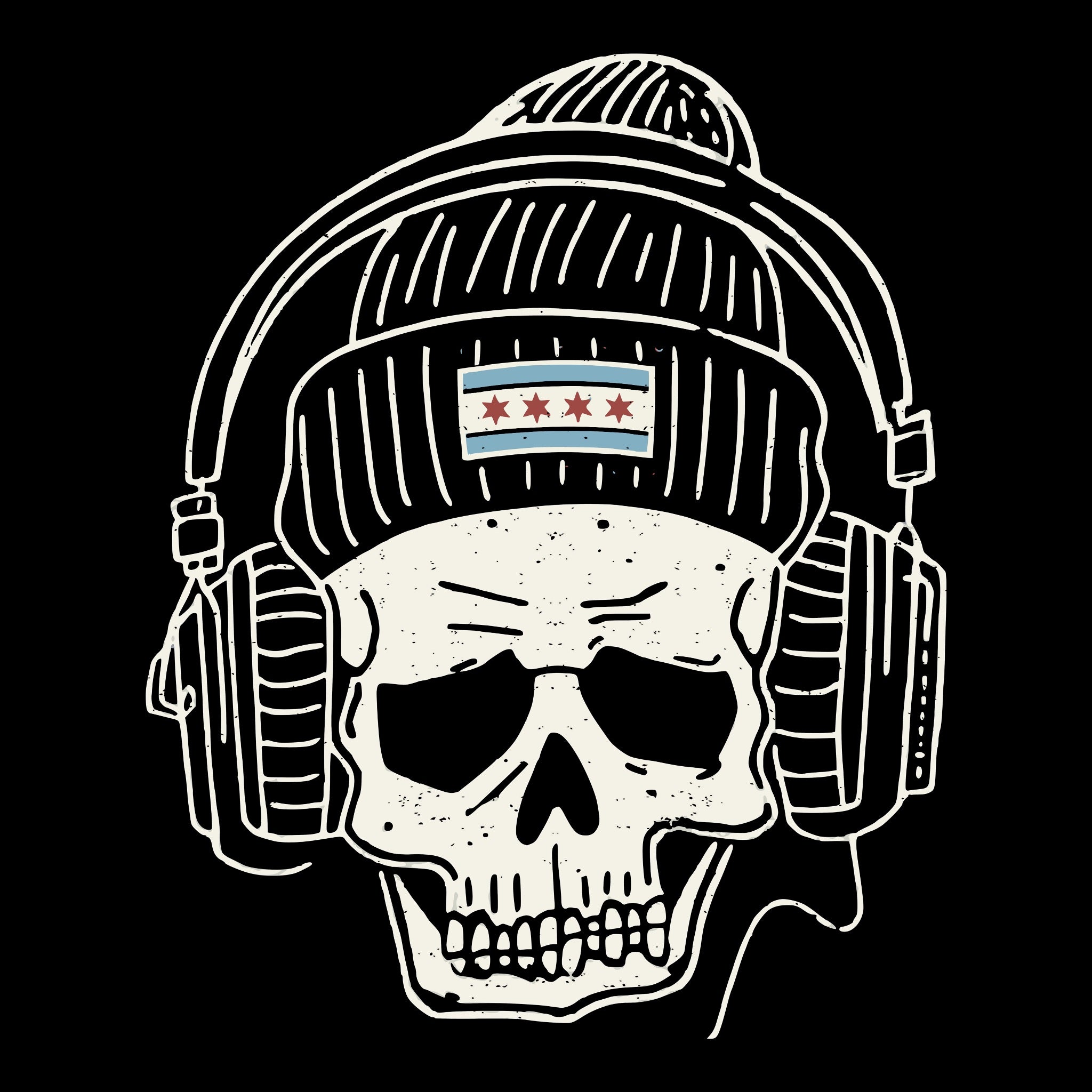 Chicago Smile Tee Design Black