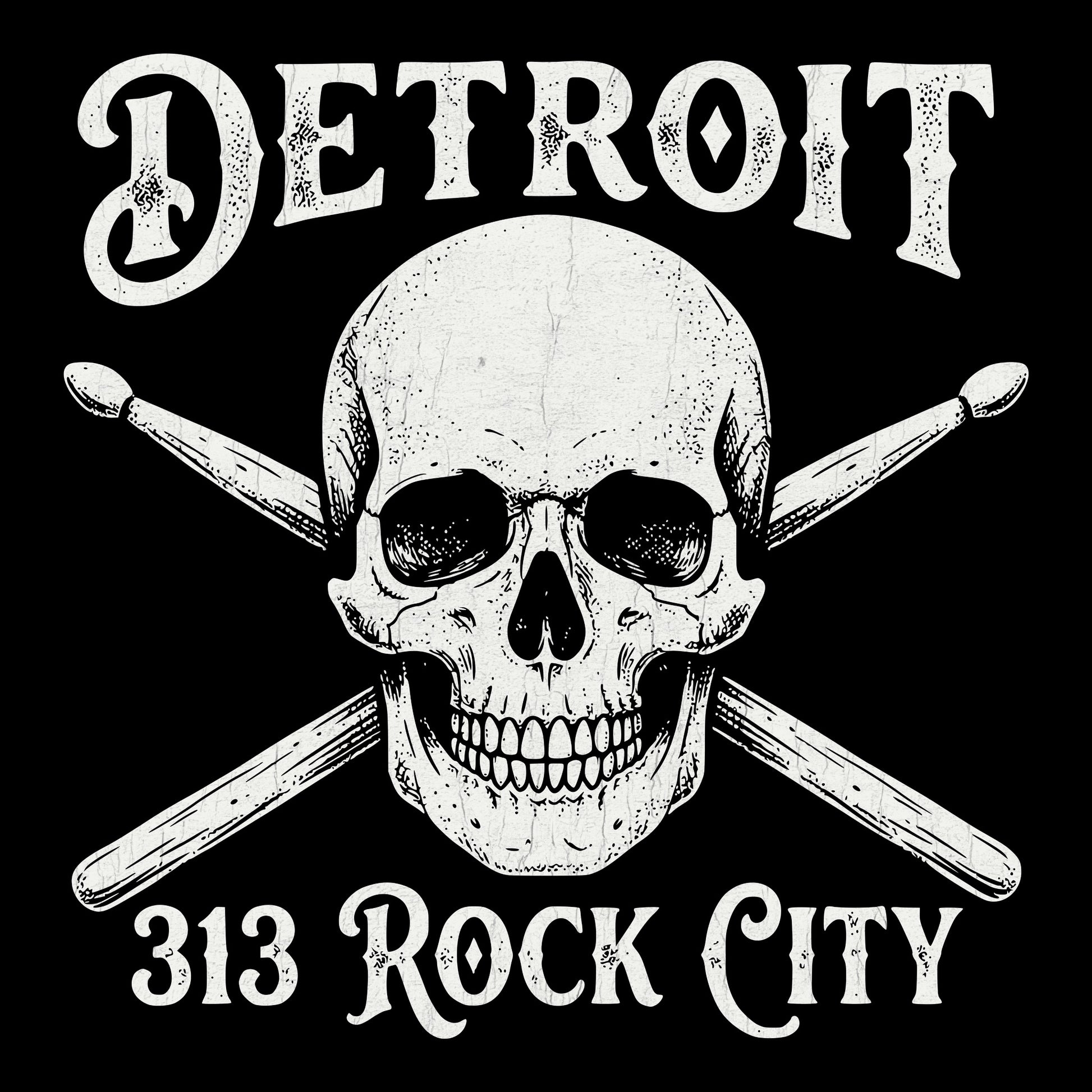 313 Rock City Tee Design Black
