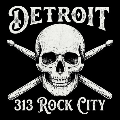 313 Rock City Tee Design Black
