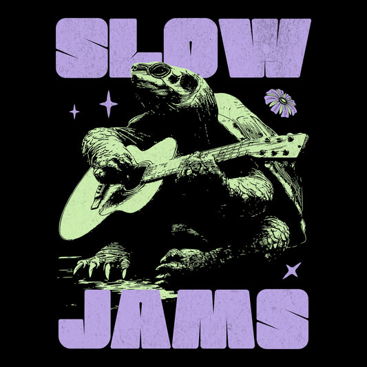 Slow Jams Tee Design Black