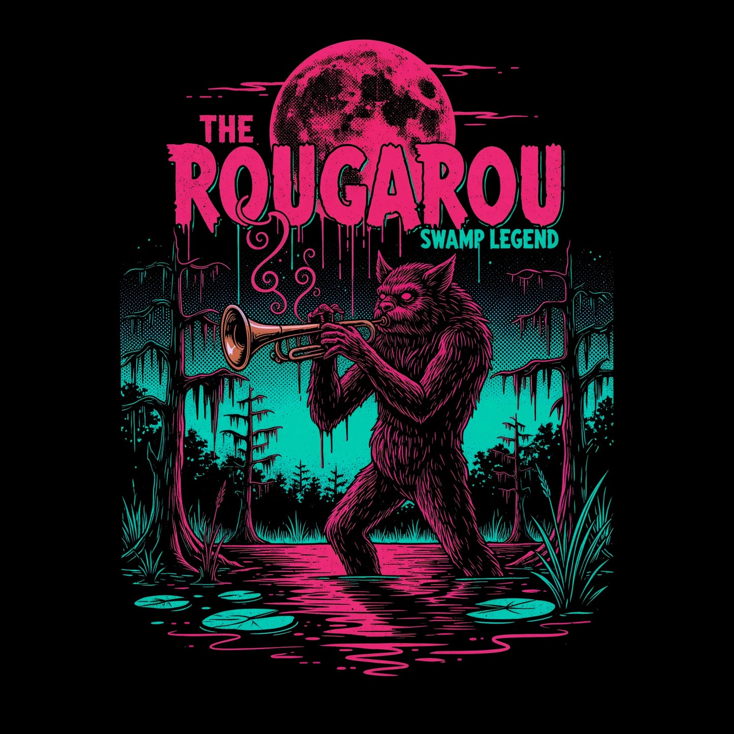 Swamp Legend Tee Design Black