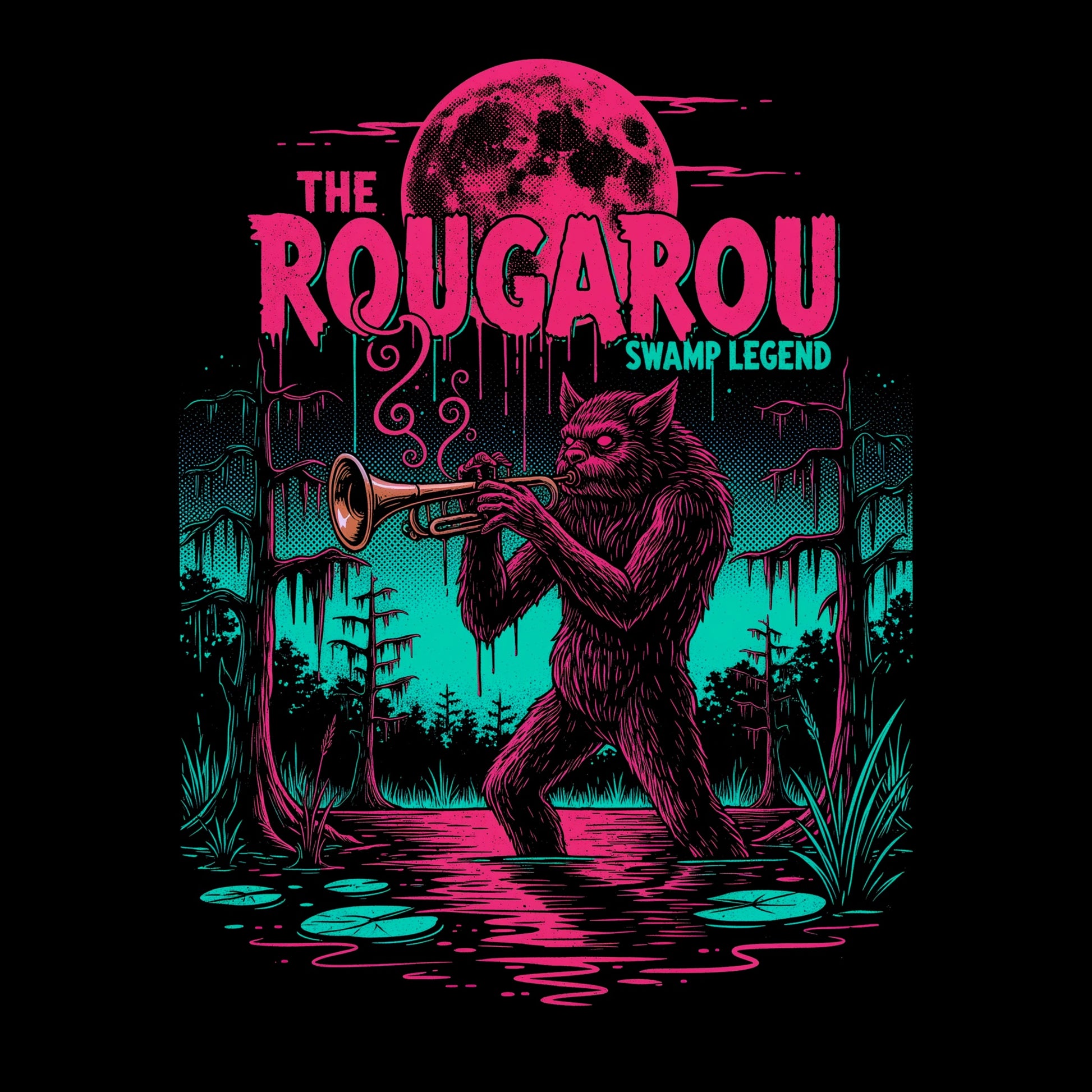 Swamp Legend Tee Design Black