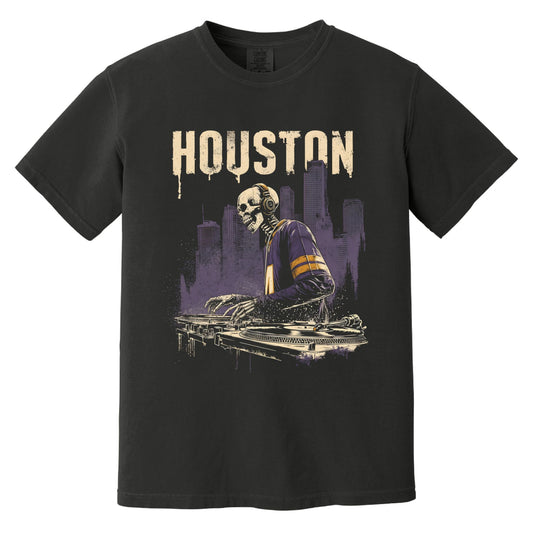 Houston DJ T-Shirt | Comfort Colors® 1717 Black