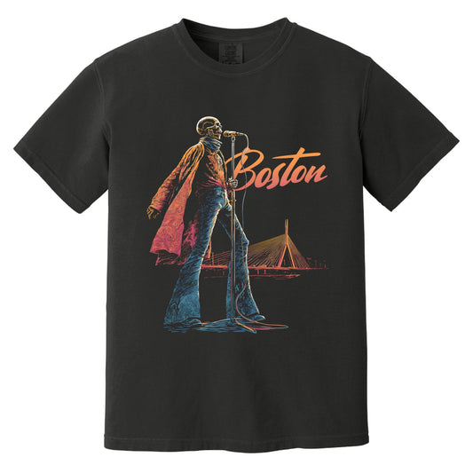 Zakim Bridge T-Shirt | Comfort Colors® 1717 Black