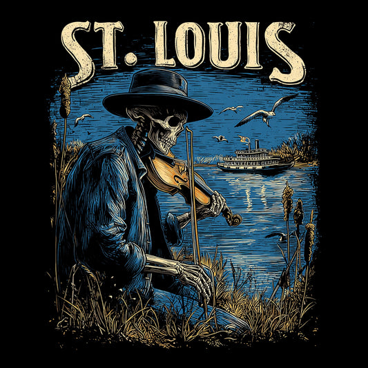 Stl Fiddler Tee Design Black