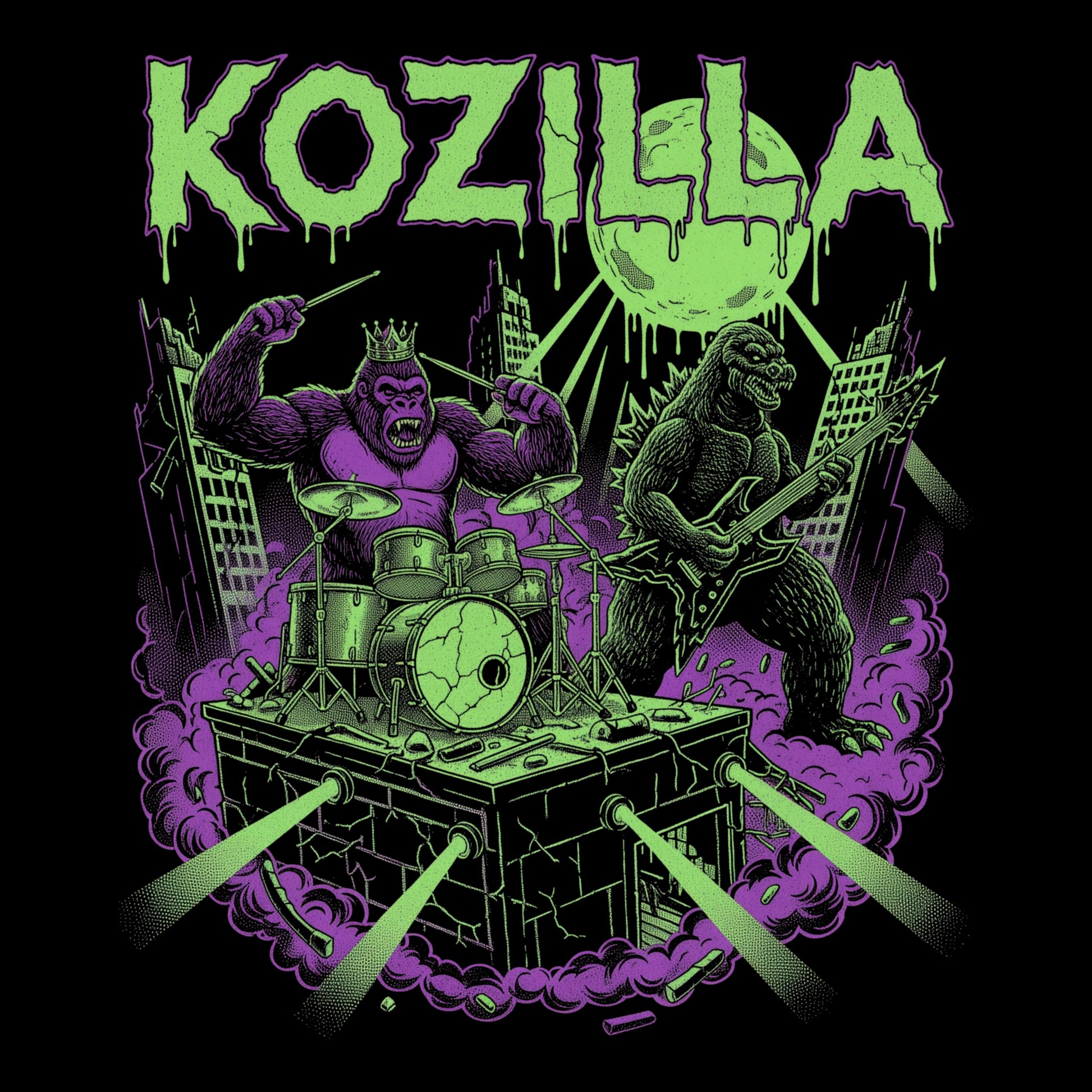 Kozilla Tee Design Black