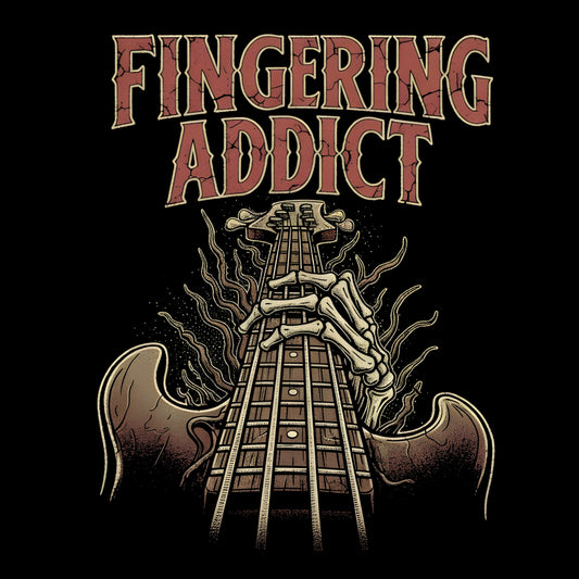 Fingering Addict Tee Design Black
