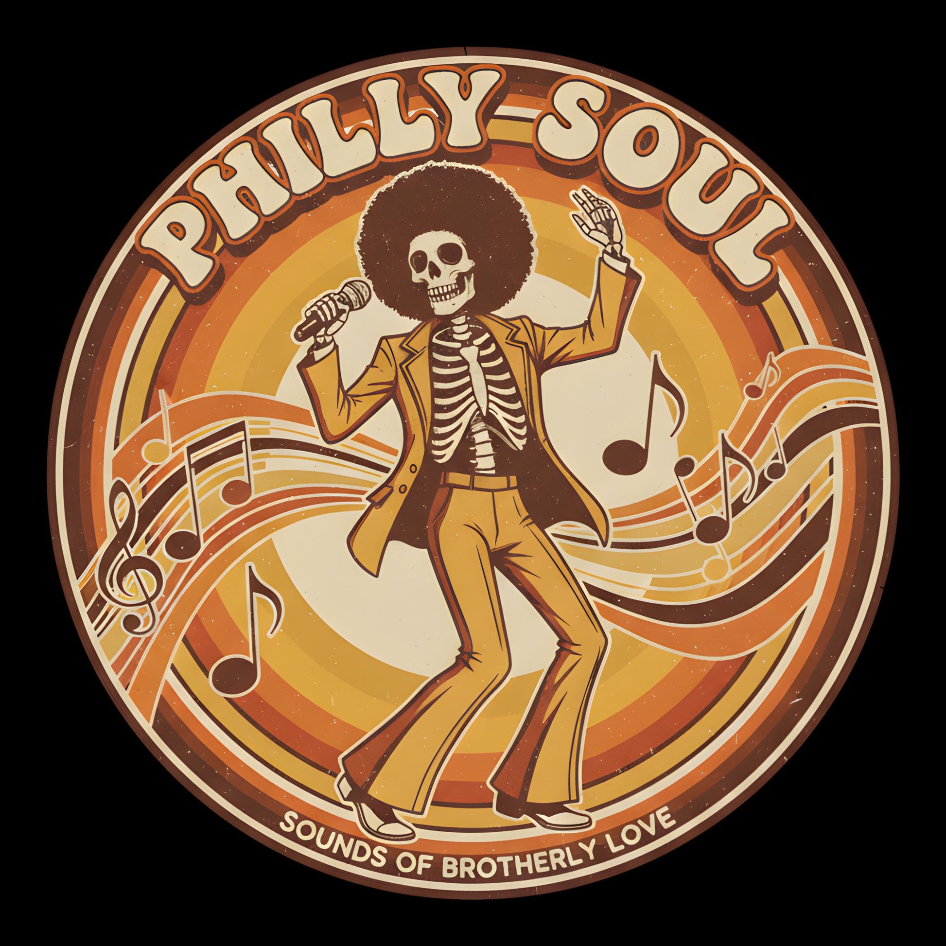 Philly Soul Tee Design Black