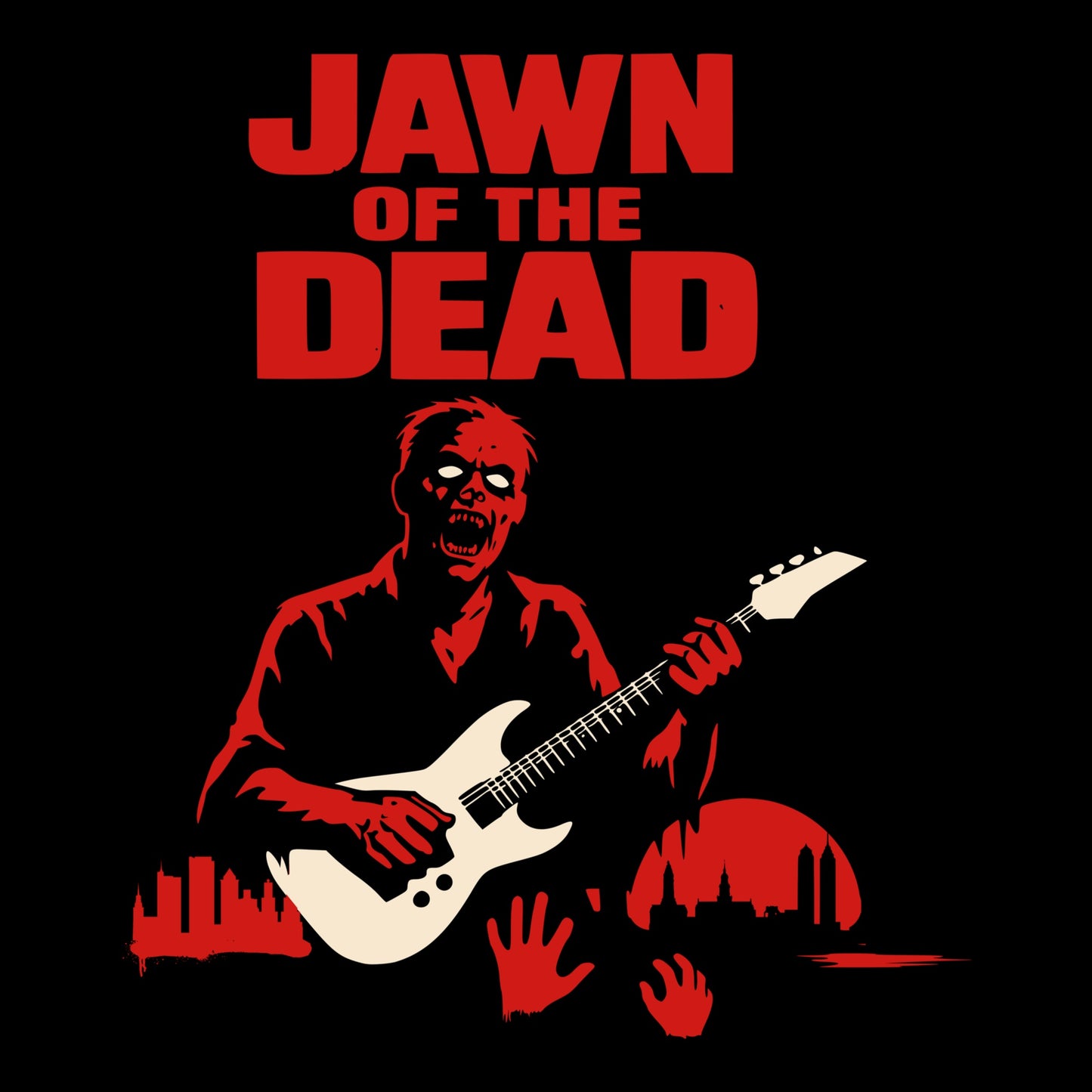 Jawn of the Dead Tee Design Black