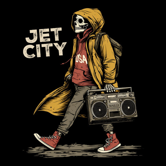 Jet City Boom Tee Design Black