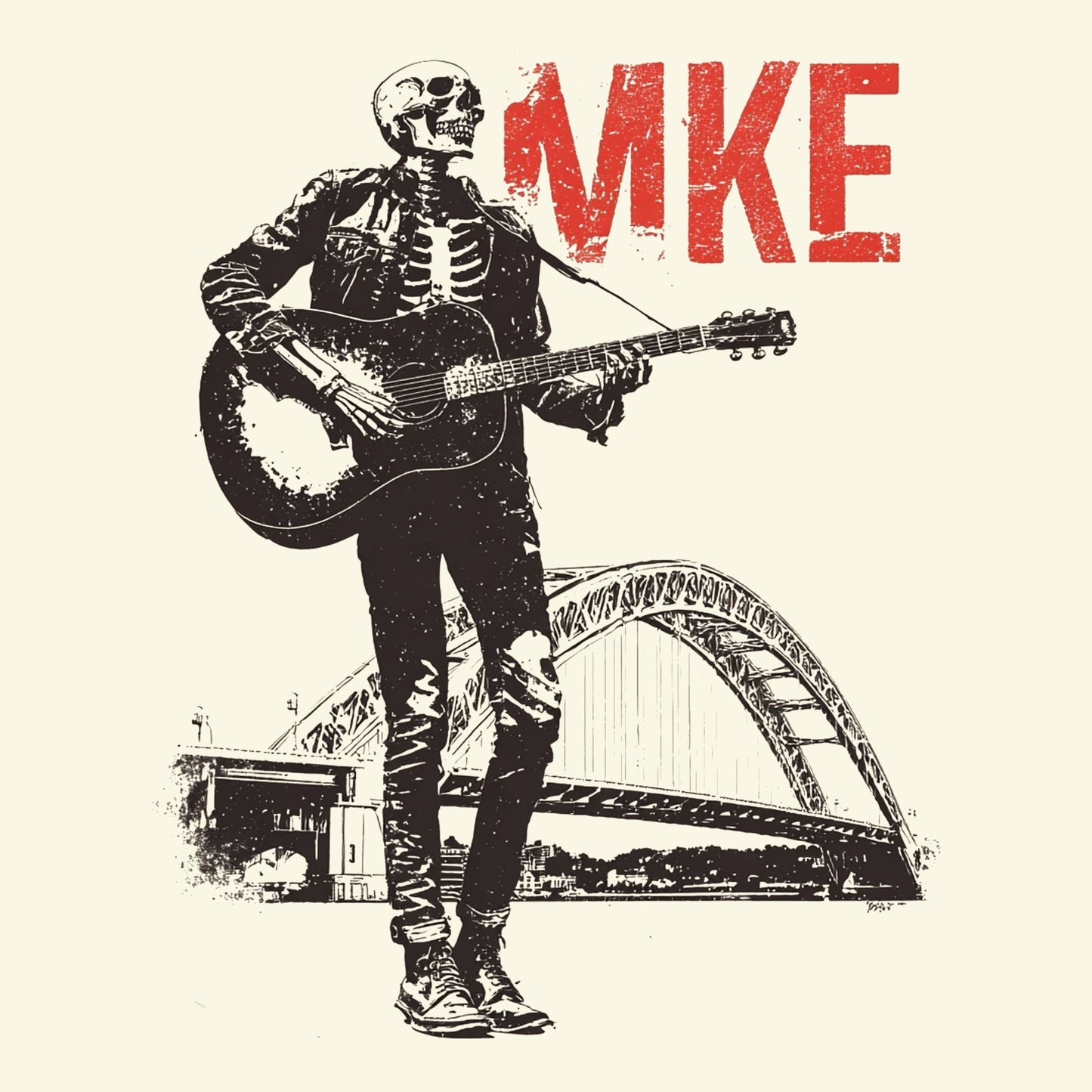 Hoan Bridge T-Shirt Design Natural