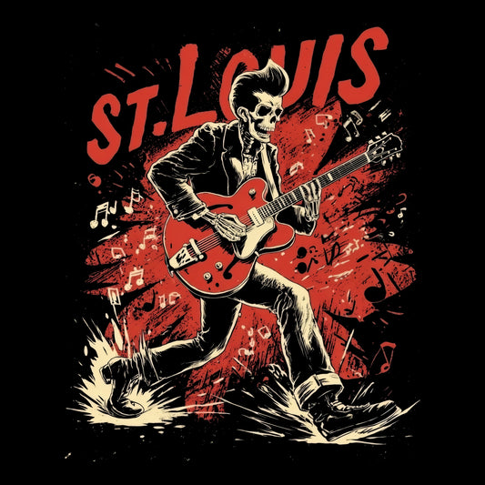 STL Rockability T-Shirt Design Black