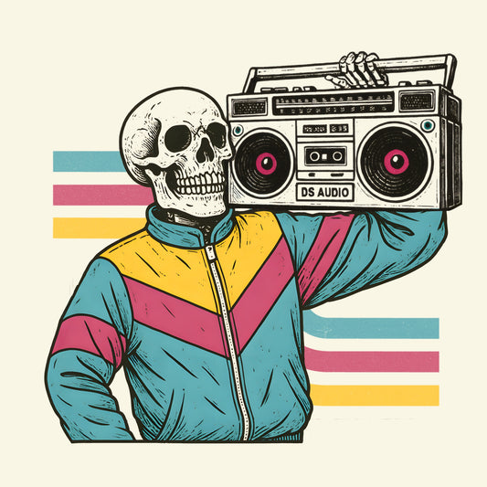 Boombox T-Shirt Design Natural