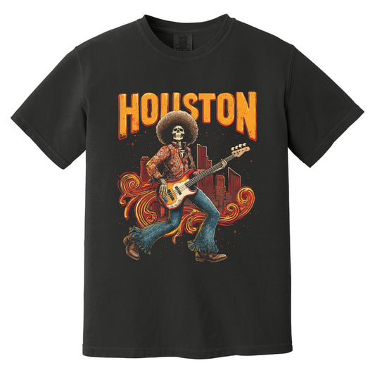 Houston Bassist T-Shirt | Comfort Colors® 1717 Black