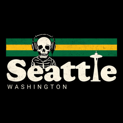 Seattle Stripes Tee Design Black