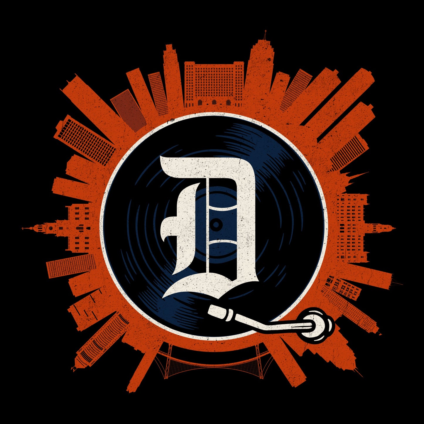 The D Vinyl Tee Design Black