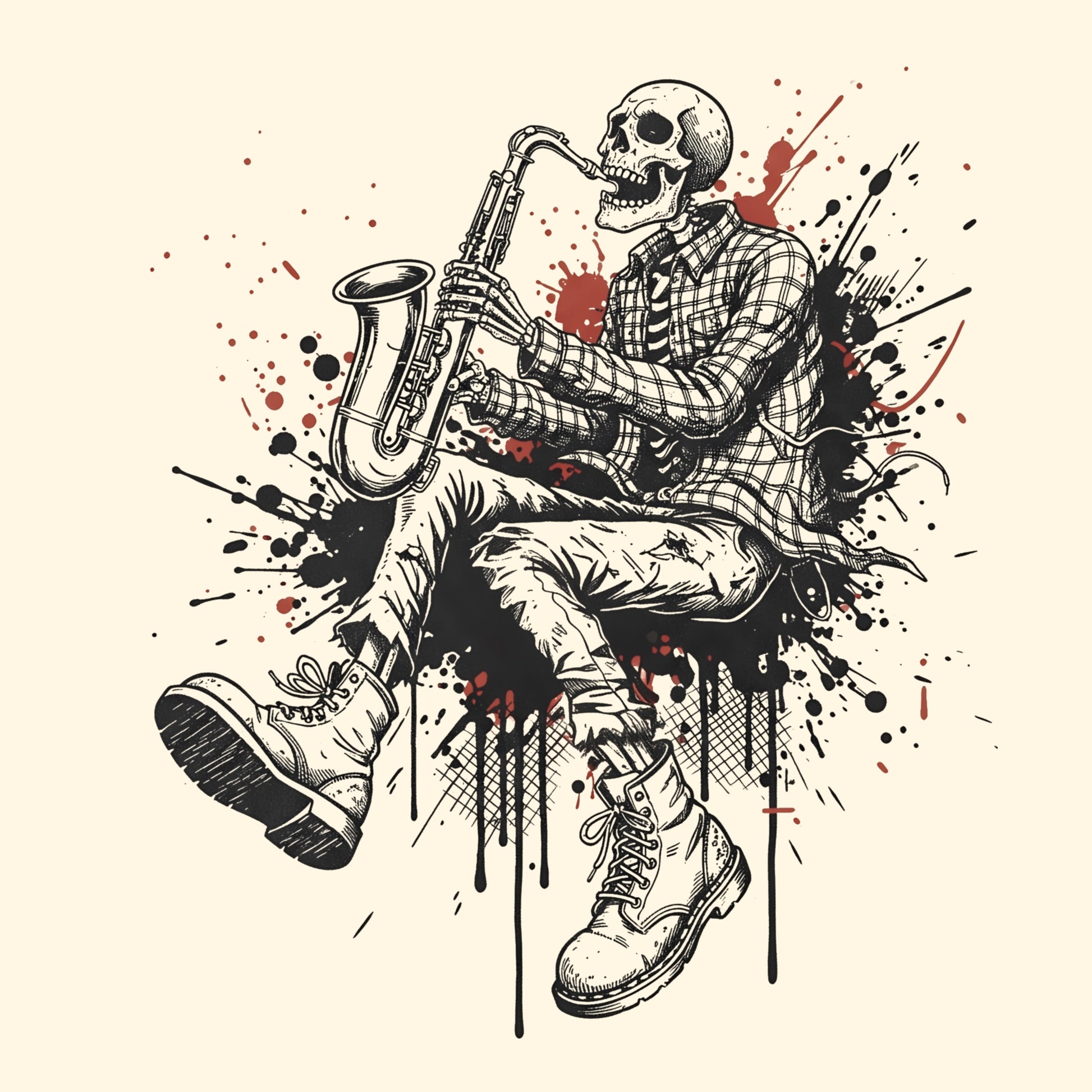 Ska Revival Tee Design Natural