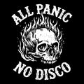 All Panic Tee Black Design