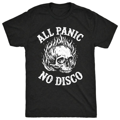 All Panic Tee Black Mockup