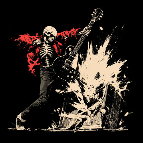 Amp Smash Tee Black Design
