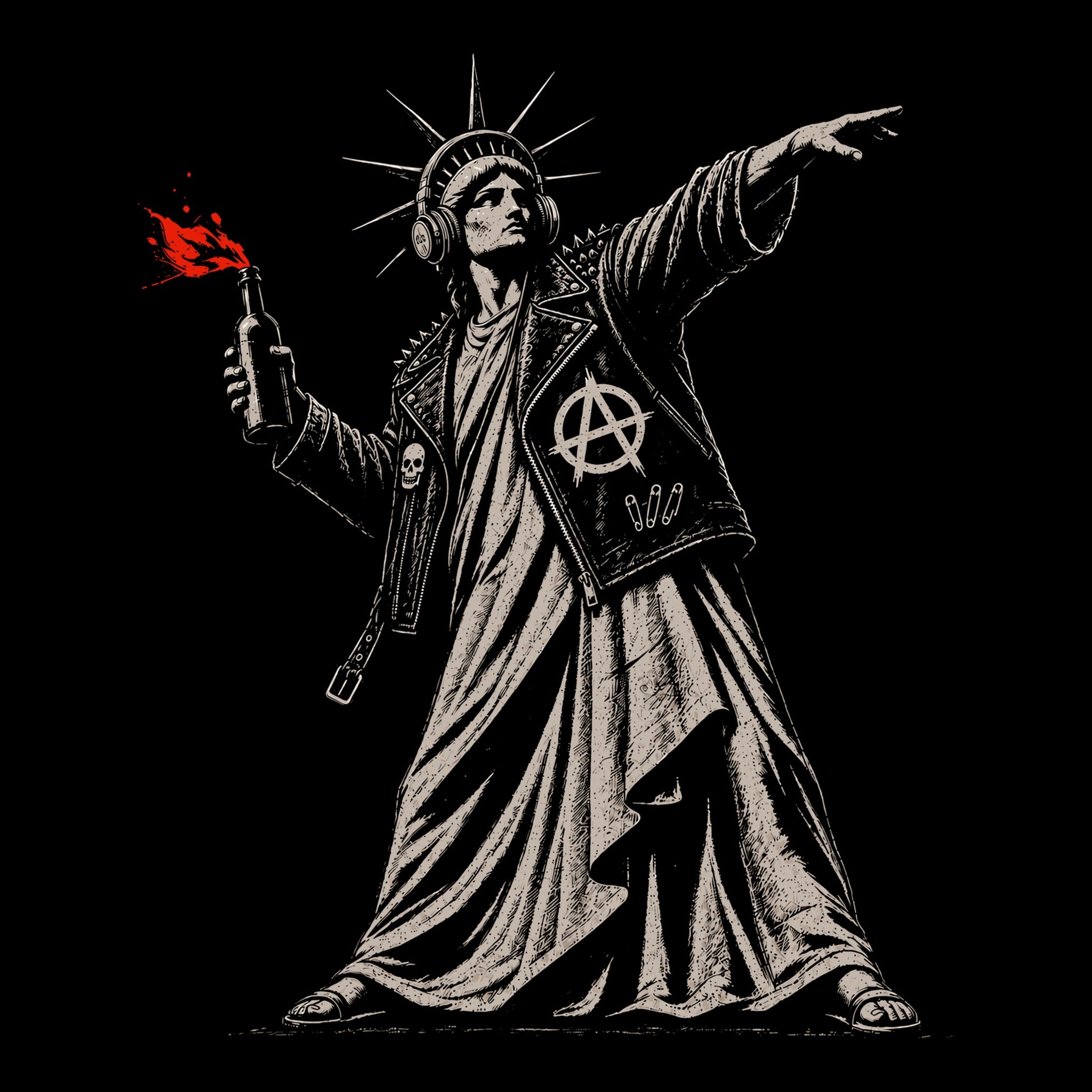 Anarchy Tee Black Design