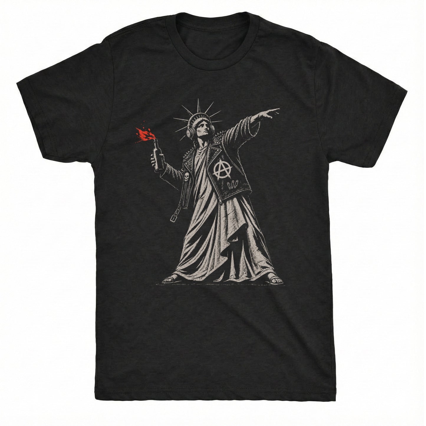 Anarchy Tee Black Mockup