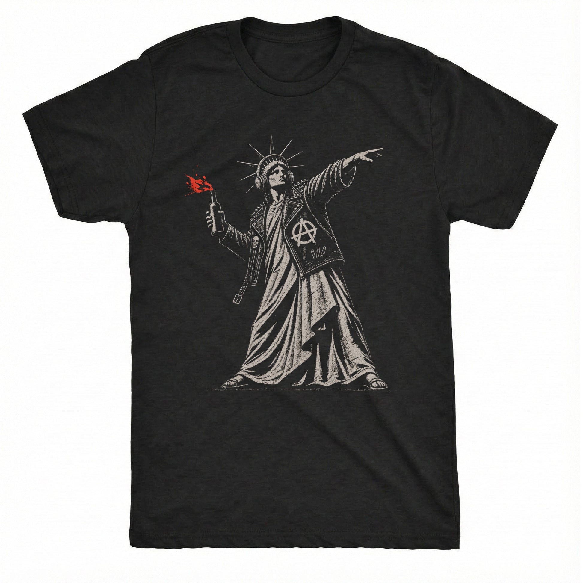 Anarchy Tee Black Mockup
