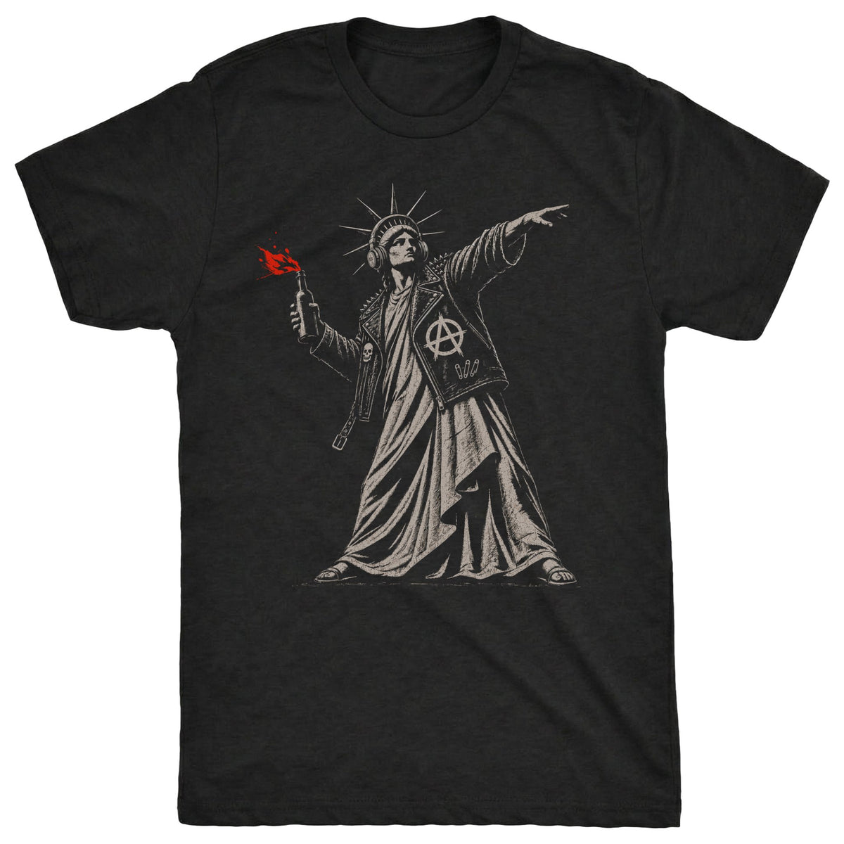 Anarchy Tee Black Mockup